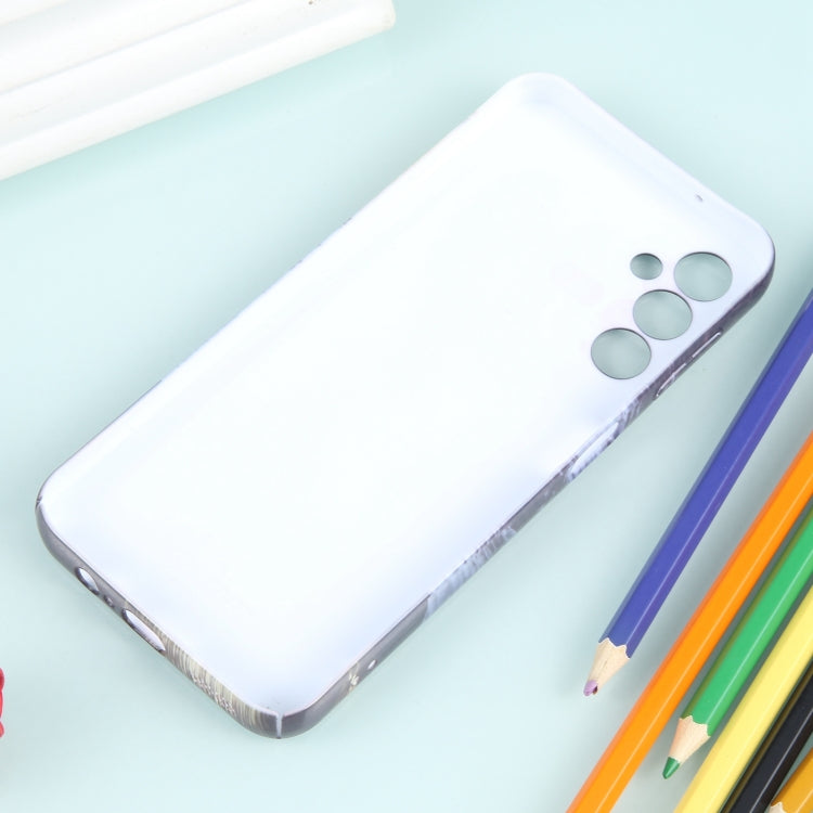 For Samsung Galaxy A34 5G Precise Hole Oil Painting Pattern PC Phone Case(Shine) by buy2fix