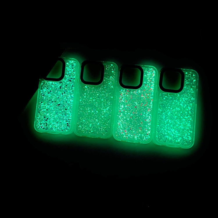 For iPhone 12 Pro Max Noctilucent Light Drip Glue Shockproof Phone Case(Green) by buy2fix