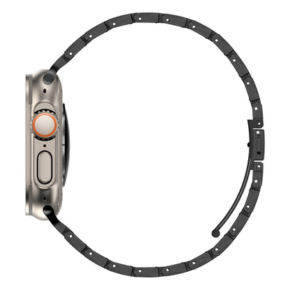 Double Rows Metal Watch Band For Apple Watch 3 42mm(Black) by buy2fix