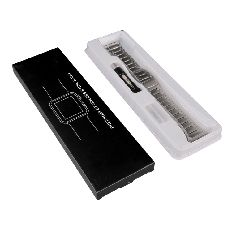 Double Rows Metal Watch Band For Apple Watch 3 42mm(Black) by buy2fix