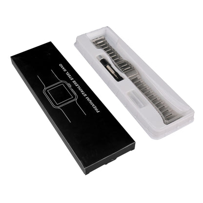 Double Rows Metal Watch Band For Apple Watch 3 42mm(Black) by buy2fix