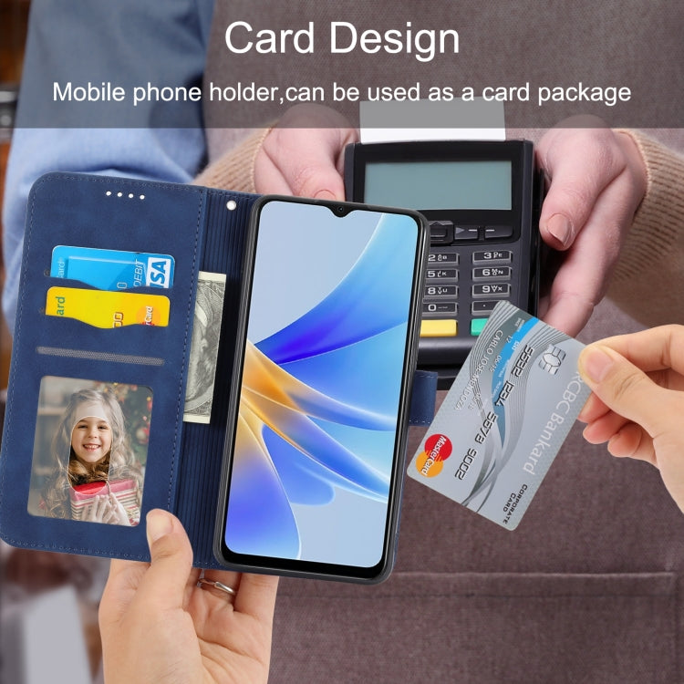 For Honor 90 Pro 5G Dierfeng Dream Line TPU Hybrid PU Leather Phone Case(Blue) by buy2fix