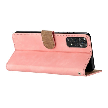 For Xiaomi Redmi Note 11 5G Seven Butterflies Embossed Leather Phone Case(Pink) by buy2fix