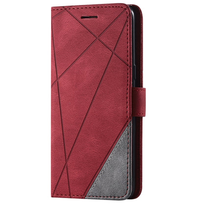 For Samsung Galaxy S8 Skin Feel Splicing Horizontal Flip Leather Case with Holder & Card Slots & Wallet & Photo Frame(Red) - Galaxy Phone Cases by buy2fix | Online Shopping UK | buy2fix