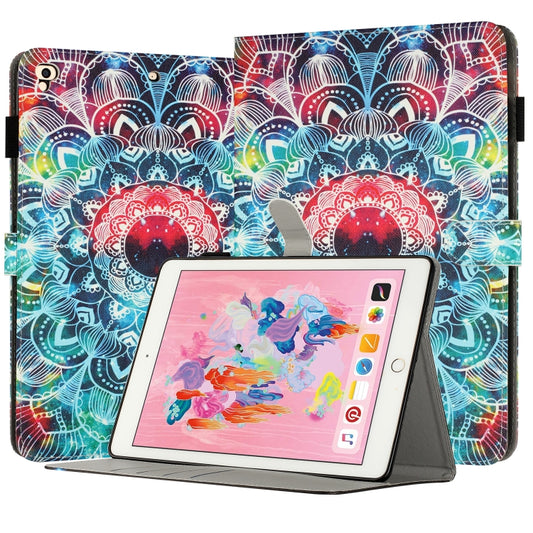 For iPad Air / Air 2 / 9.7 2017 / 2018 Painted Leather Smart Tablet Case(Mandalas) - iPad 9.7 (2018) & (2017) Cases by buy2fix | Online Shopping UK | buy2fix