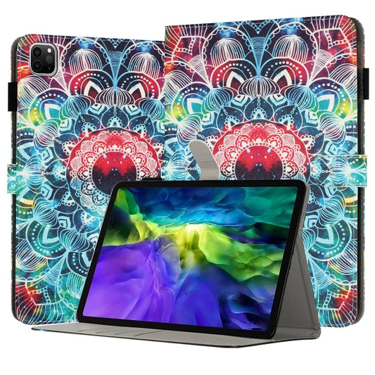 For iPad Pro 11 2022 / 2021 / 2020 Painted Leather Smart Tablet Case(Mandalas) - iPad Pro 11 (2022/2021) Cases by buy2fix | Online Shopping UK | buy2fix