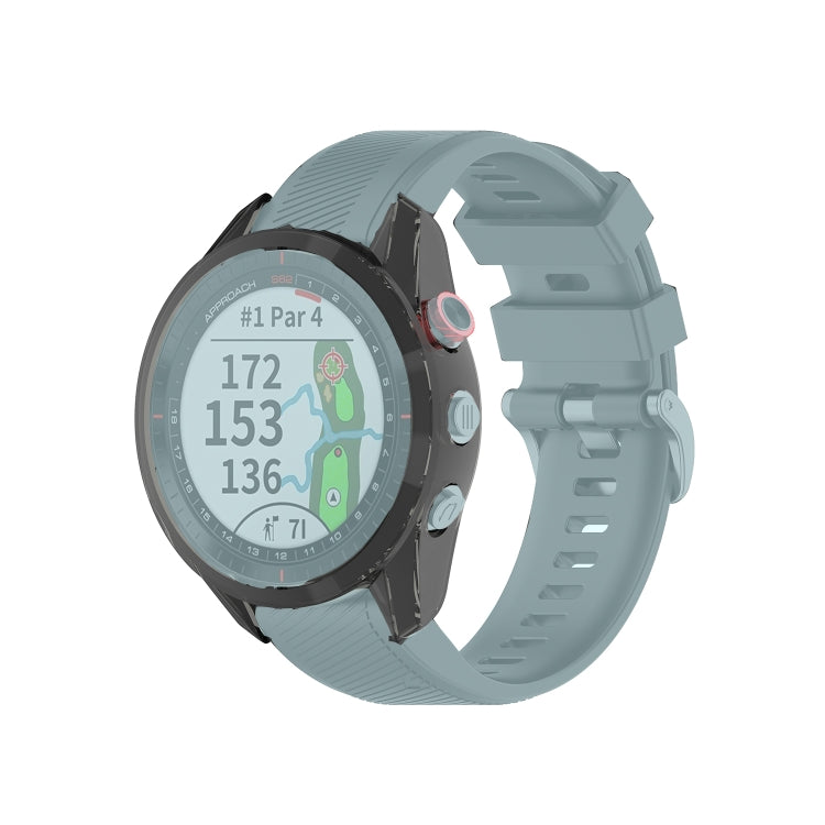 For Garmin Approach S62 Transparent TPU Silicone Watch Case(Transparent Black) - Watch Cases by buy2fix | Online Shopping UK | buy2fix