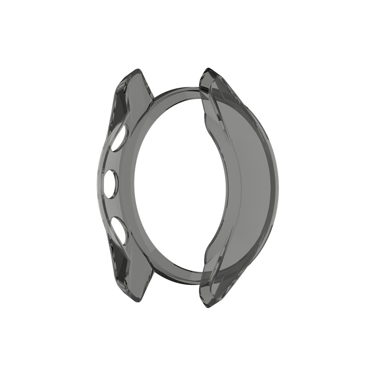 For Garmin Approach S62 Transparent TPU Silicone Watch Case(Transparent Black) - Watch Cases by buy2fix | Online Shopping UK | buy2fix