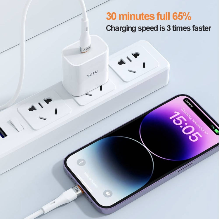 TOTU CB-2 Series USB to 8 Pin Aluminum Alloy Skin Feel Data Cable, Length:1m(White) - Normal Style Cable by TOTUDESIGN | Online Shopping UK | buy2fix