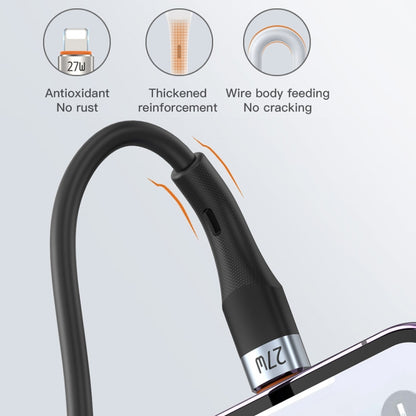 TOTU CB-2 Series USB to 8 Pin Aluminum Alloy Skin Feel Data Cable, Length:1m(White) - Normal Style Cable by TOTUDESIGN | Online Shopping UK | buy2fix