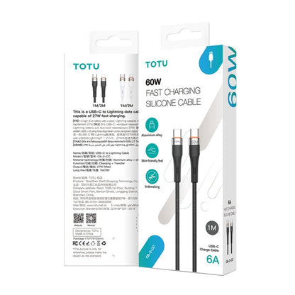 TOTU CB-2 Series USB to 8 Pin Aluminum Alloy Skin Feel Data Cable, Length:1m(White) - Normal Style Cable by TOTUDESIGN | Online Shopping UK | buy2fix