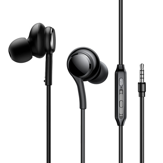 JOYRO0M JR-EW02 3.5mm In-Ear Wired Earphone, Length: 1.2m(Black)