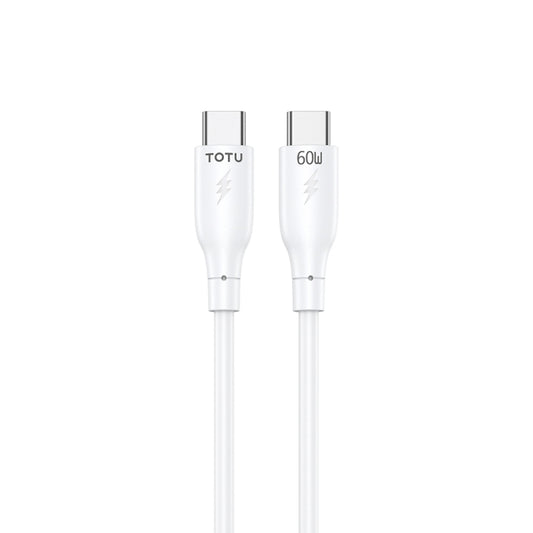 TOTU CB-3 Series USB-C / Type-C to USB-C / Type-C Fast Charge Data Cable, Length:1m(White) - USB-C & Type-C Cable by TOTUDESIGN | Online Shopping UK | buy2fix