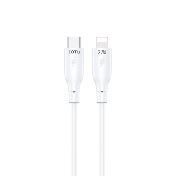 TOTU CB-3 Series USB-C / Type-C to 8 Pin Fast Charge Data Cable, Length:1m(White) - 2 in 1 Cable by TOTUDESIGN | Online Shopping UK | buy2fix