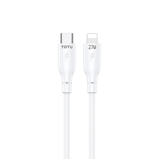 TOTU CB-3 Series USB-C / Type-C to 8 Pin Fast Charge Data Cable, Length:1m(White) - 2 in 1 Cable by TOTUDESIGN | Online Shopping UK | buy2fix