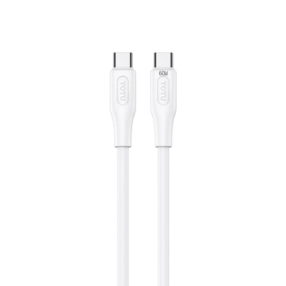 TOTU CB-4 Series USB-C / Type-C to USB-C / Type-C Fast Charge Data Cable, Length:1m(White) - USB-C & Type-C Cable by TOTUDESIGN | Online Shopping UK | buy2fix