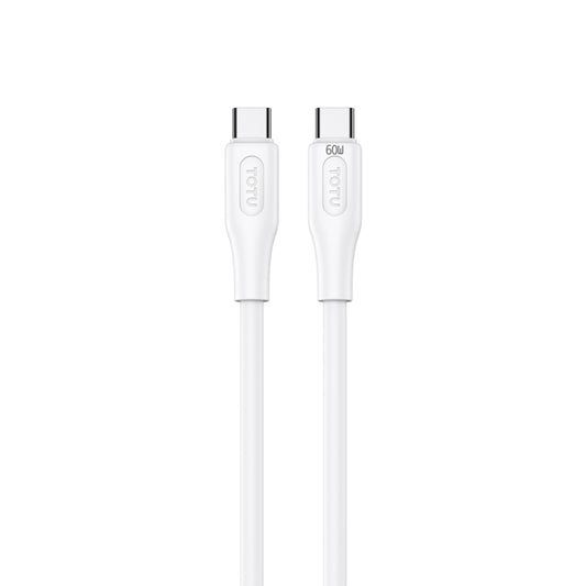 TOTU CB-4 Series USB-C / Type-C to USB-C / Type-C Fast Charge Data Cable, Length:1m(White) - USB-C & Type-C Cable by TOTUDESIGN | Online Shopping UK | buy2fix