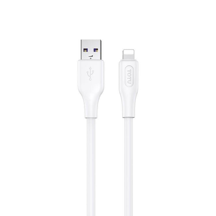 TOTU CB-4 Series USB to 8 Pin Fast Charge Data Cable, Length:1m(White) - Normal Style Cable by TOTUDESIGN | Online Shopping UK | buy2fix