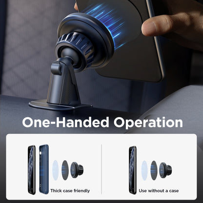 JOYROOM JR-ZS356 Center Console Magnetic Car Phone Holder(Black) - Universal Car Holders by JOYROOM | Online Shopping UK | buy2fix