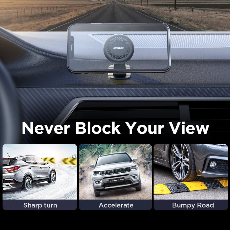 JOYROOM JR-ZS356 Center Console Magnetic Car Phone Holder(Black) - Universal Car Holders by JOYROOM | Online Shopping UK | buy2fix