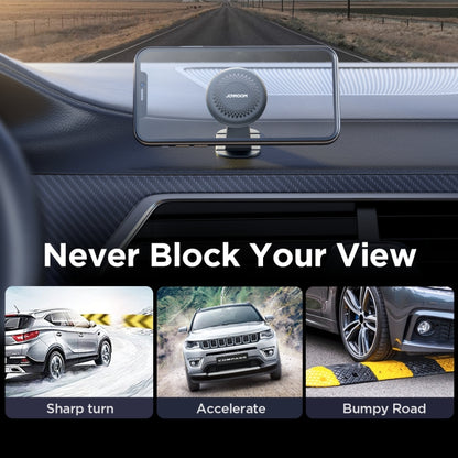 JOYROOM JR-ZS356 Center Console Magnetic Car Phone Holder(Black) - Universal Car Holders by JOYROOM | Online Shopping UK | buy2fix