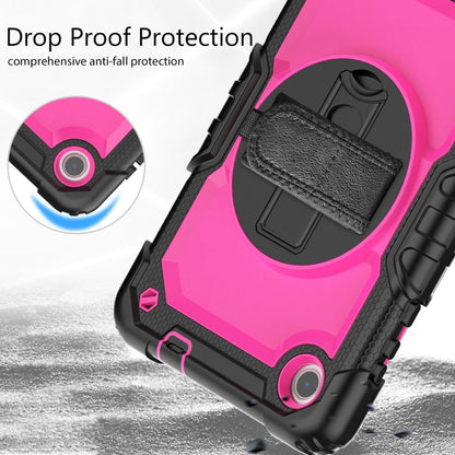 For Lenovo Tab M8 4th Gen Silicone Hybrid PC Tablet Case with Shoulder Strap(Rose Red PC) by buy2fix