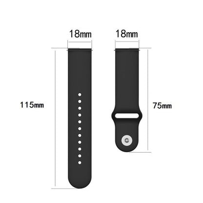 18mm Universal Reverse Buckle Wave Silicone Watch Band, Size:S(Blue) - Watch Bands by buy2fix | Online Shopping UK | buy2fix