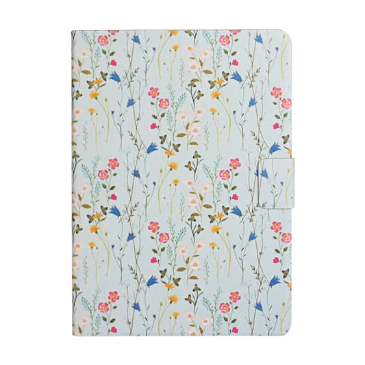For Amazon Kindle Fire 7 (2019) Flower Pattern Horizontal Flip Leather Case with Card Slots & Holder(Small Floral) - Amazon by buy2fix | Online Shopping UK | buy2fix