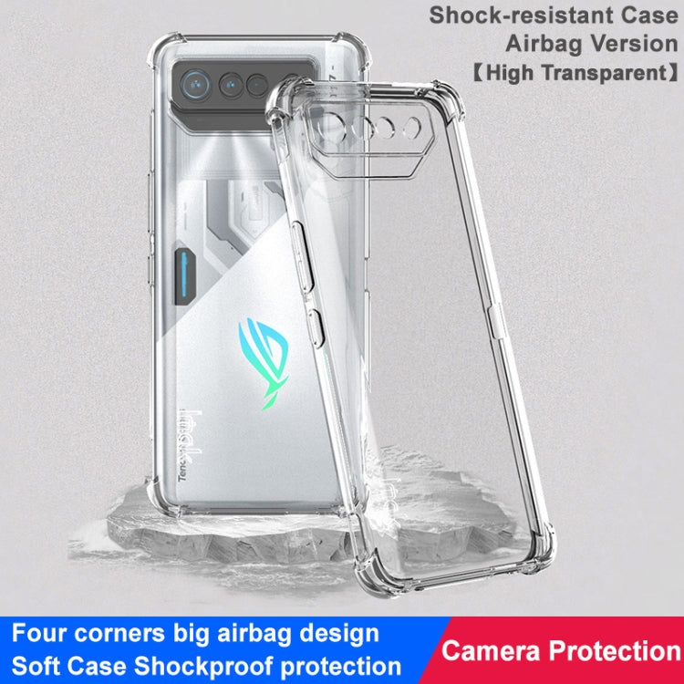 For Asus ROG Phone 7/ROG Phone 7 Pro imak Shockproof Airbag TPU Phone Case(Transparent) - ASUS Cases by imak | Online Shopping UK | buy2fix