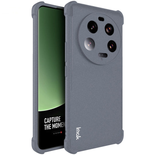 Pour Xiaomi 13 Ultra 5G Imak Étui de téléphone en TPU avec airbag antichoc (gris mat)