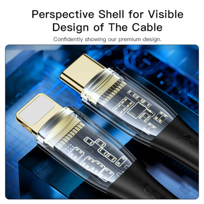 YESIDO CA102 PD 20W USB-C / Type-C to 8 Pin Braided Charging Data Cable, Length:2m(Black) - 2 in 1 Cable by Yesido | Online Shopping UK | buy2fix