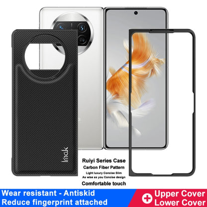 For Huawei Mate X3 imak Ruiyi Series Carbon Fiber PU + PC Phone Case - Huawei Cases by imak | Online Shopping UK | buy2fix