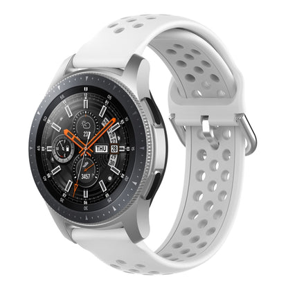 22mm Universal Sport Silicone Watch Band(White) - 22mm Bands by buy2fix | Online Shopping UK | buy2fix