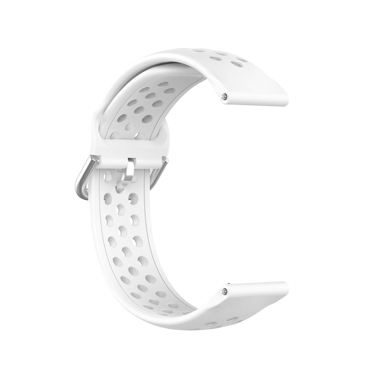 22mm Universal Sport Silicone Watch Band(White) - 22mm Bands by buy2fix | Online Shopping UK | buy2fix
