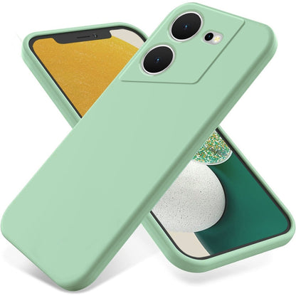 For Tecno Pova 5 Pure Color Liquid Silicone Shockproof Phone Case(Green) by buy2fix
