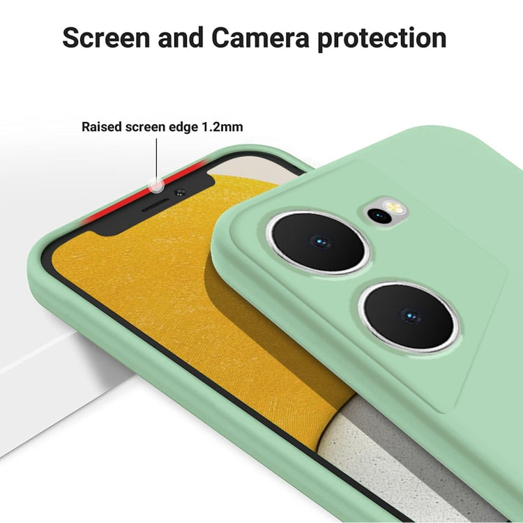 For Tecno Pova 5 Pure Color Liquid Silicone Shockproof Phone Case(Green) by buy2fix