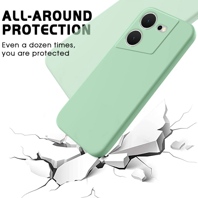 For Tecno Pova 5 Pure Color Liquid Silicone Shockproof Phone Case(Green) by buy2fix