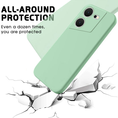 For Tecno Pova 5 Pure Color Liquid Silicone Shockproof Phone Case(Green) by buy2fix