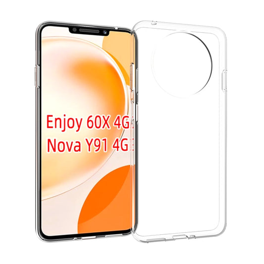 For Huawei Enjoy 60X / nova Y91  Waterproof Texture TPU Phone Case(Transparent) - Huawei Cases by buy2fix | Online Shopping UK | buy2fix