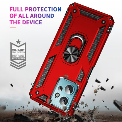 For Xiaomi Redmi Note 12 4G Global Shockproof TPU + PC Phone Case with Holder(Red) by buy2fix