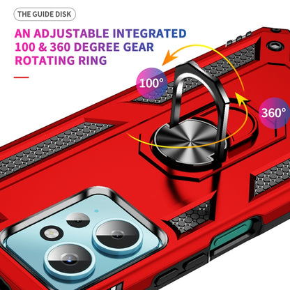 For Xiaomi Redmi Note 12 4G Global Shockproof TPU + PC Phone Case with Holder(Red) by buy2fix