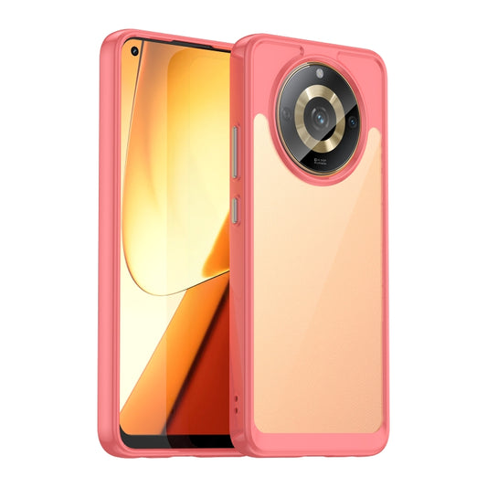 For Realme 11 5G Colorful Series Acrylic Hybrid TPU Phone Case(Red) - Realme Cases by buy2fix | Online Shopping UK | buy2fix