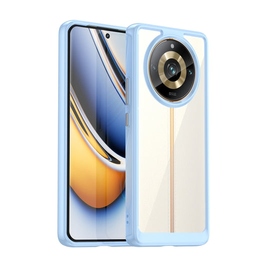 For Realme 11 Pro+ Colorful Series Acrylic Hybrid TPU Phone Case(Blue) - Realme Cases by buy2fix | Online Shopping UK | buy2fix