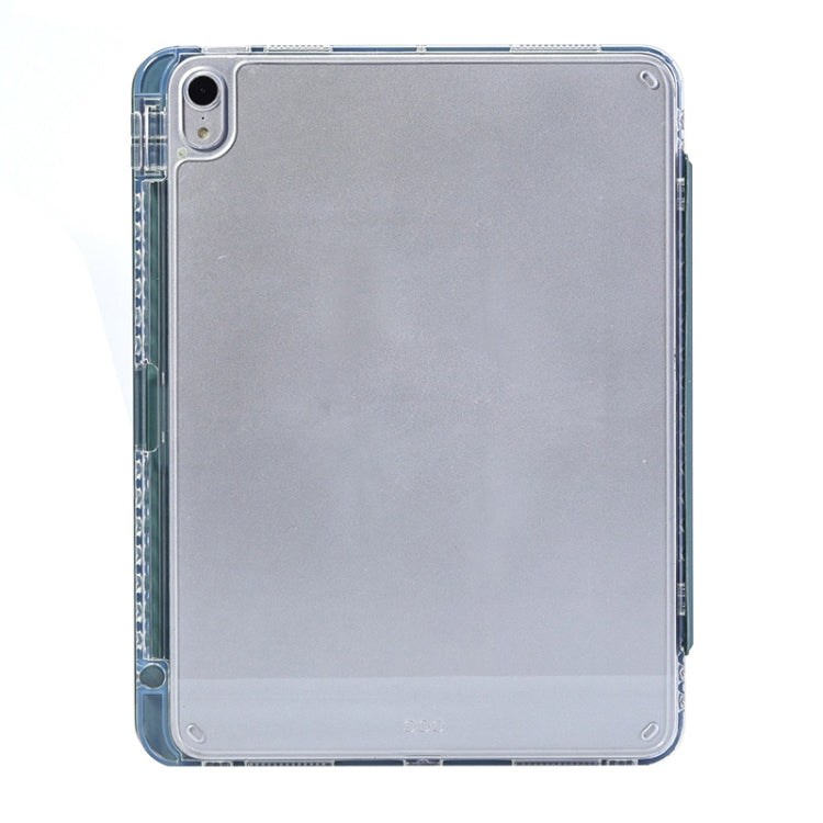 For iPad 2025 / 2022 3-Fold Lock Buckle Leather Smart Tablet Case(Deep Green) - iPad 2025 / 2022 Cases by buy2fix | Online Shopping UK | buy2fix