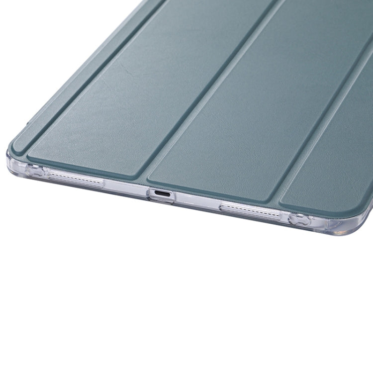 For iPad 2025 / 2022 3-Fold Lock Buckle Leather Smart Tablet Case(Deep Green) - iPad 2025 / 2022 Cases by buy2fix | Online Shopping UK | buy2fix