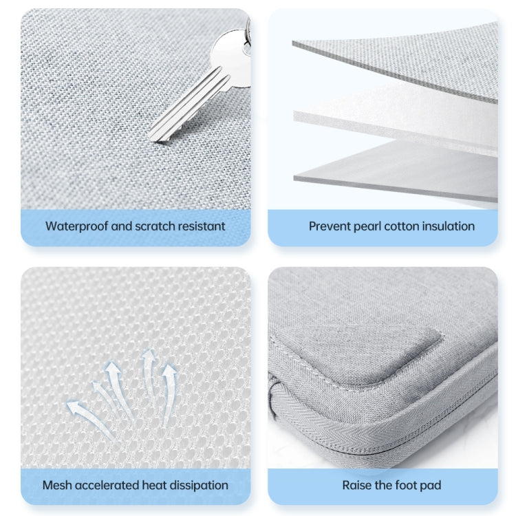 14 inch Oxford Fabric Portable Laptop Handbag(Dark Blue) by buy2fix