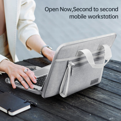 15-16 inch Oxford Fabric Portable Laptop Handbag(Grey) by buy2fix