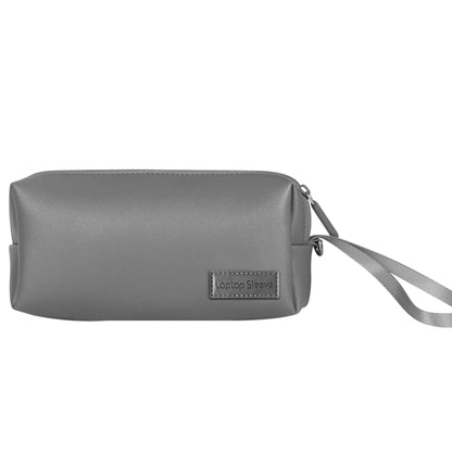 Waterproof PU Leather Laptop Accessory Bag(Grey) by buy2fix