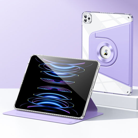 For iPad Pro 11 2022 / 2021 / 2020 Magnetic Split Leather Smart Tablet Case(Purple) - iPad Pro 11 (2022/2021) Cases by buy2fix | Online Shopping UK | buy2fix