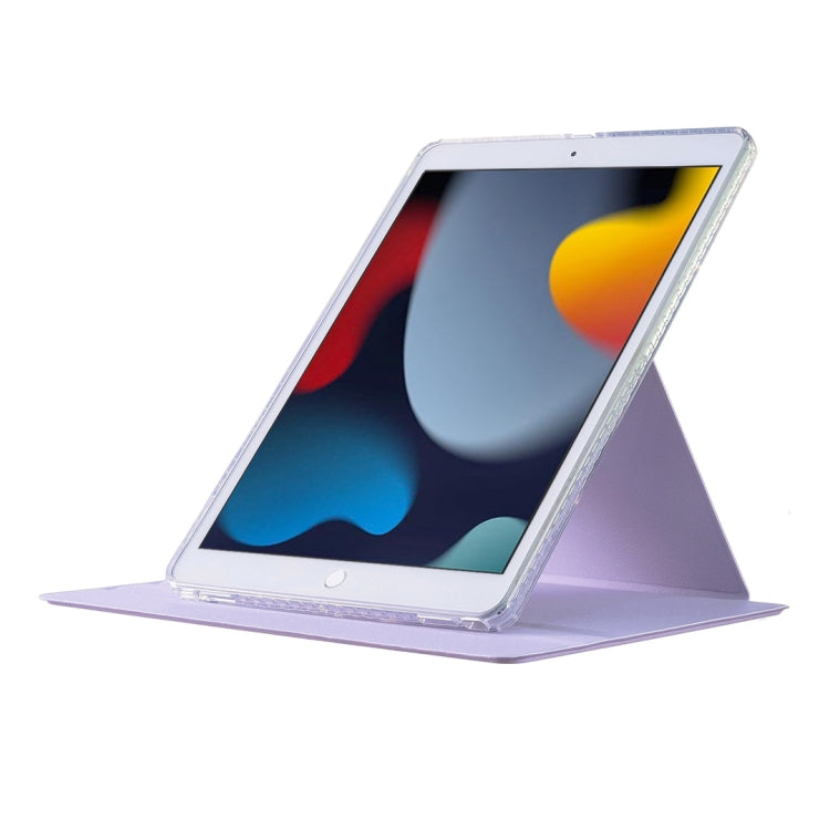 For iPad 10.2 2021 / 2020 / 10.5 Magnetic Split Leather Smart Tablet Case(Purple) by buy2fix